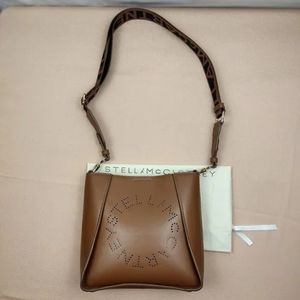 NWT Stella McCartney Logo Crossbody Bag Brown